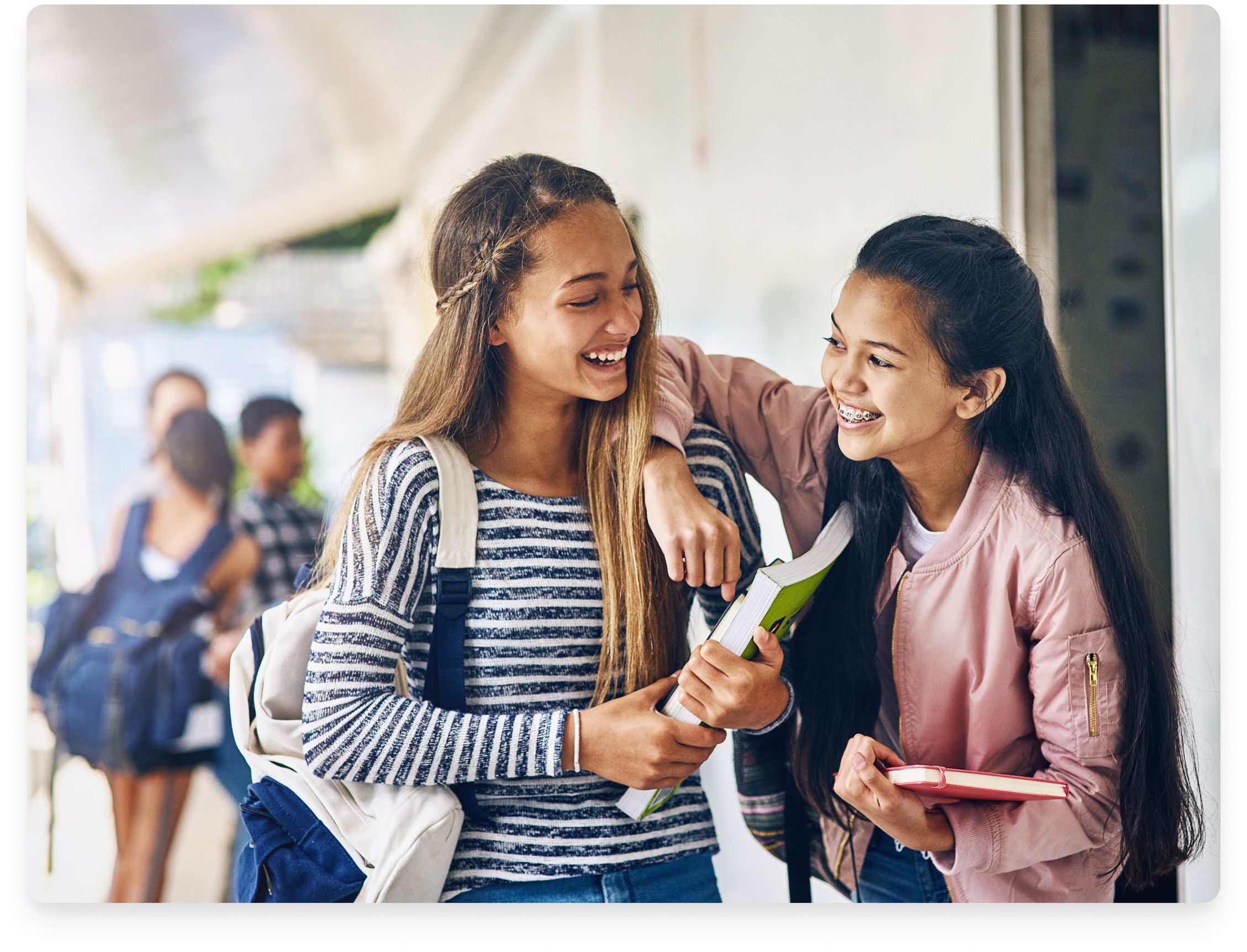 Group of girls talking